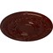 Ekena Millwork Dauphine Ceiling Medallion (Fits Canopies up to 13 1/4"), 33 7/8"OD x 1 3/8"P, Brushed Mahogany CM33DABMF - alternate 4